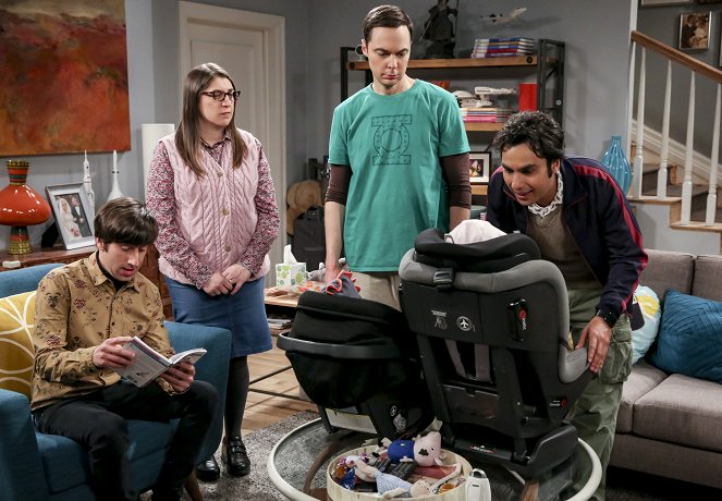 The Big Bang Theory - Season 12 - The Conference Valuation - Photos - Simon Helberg, Mayim Bialik, Jim Parsons, Johnny Galecki