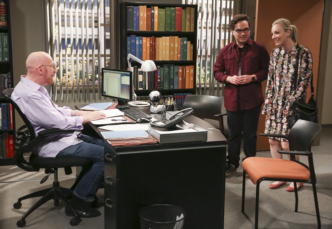 The Big Bang Theory - Die Nobelpreisträger-Beleidigung - Filmfotos - Kip Thorne, Johnny Galecki, Kaley Cuoco