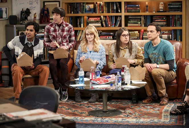The Big Bang Theory - Die Nobelpreisträger-Beleidigung - Filmfotos - Kunal Nayyar, Simon Helberg, Melissa Rauch, Mayim Bialik, Jim Parsons