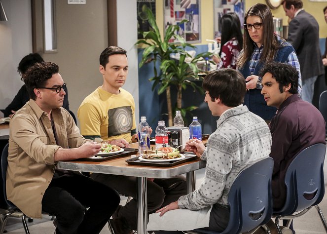The Big Bang Theory - Das Roller-Revival - Filmfotos - Johnny Galecki, Jim Parsons, Mayim Bialik, Kunal Nayyar