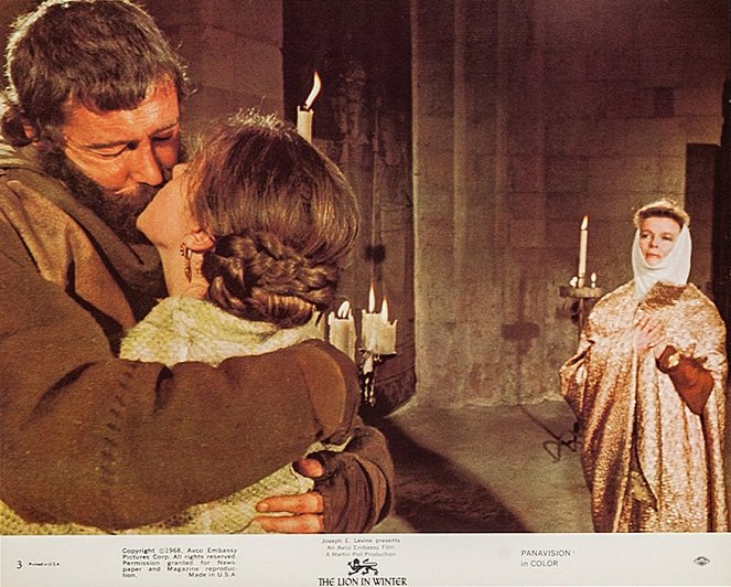 Lew w zimie - Lobby karty - Peter O'Toole, Katharine Hepburn