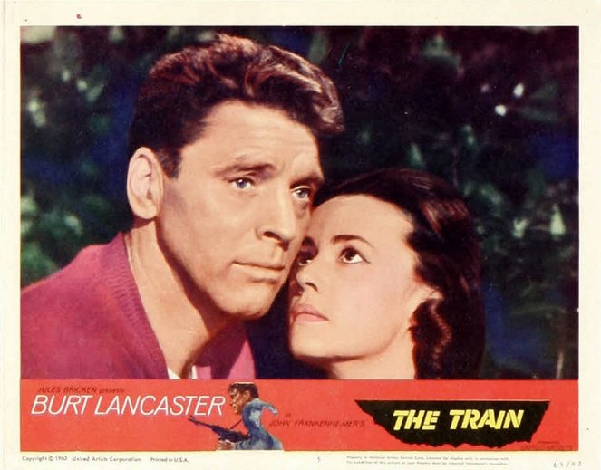 Der Zug - Lobbykarten - Burt Lancaster, Jeanne Moreau