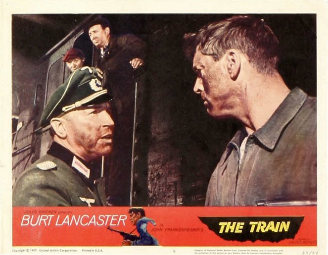 Pociąg - Lobby karty - Paul Scofield, Burt Lancaster