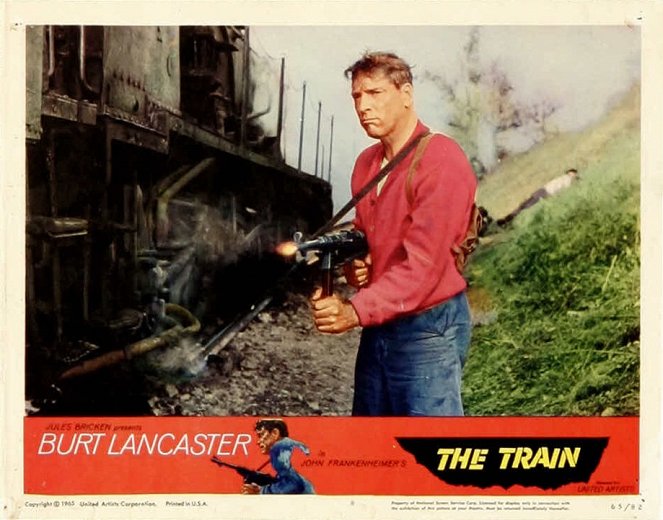 Pociąg - Lobby karty - Burt Lancaster