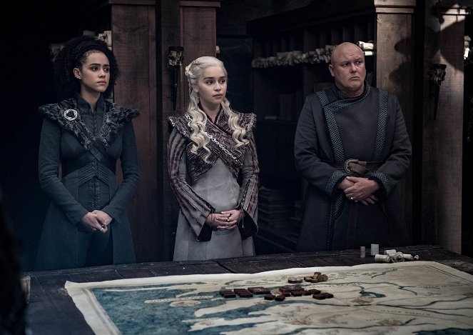 Game of Thrones - The Last of the Starks - Photos - Nathalie Emmanuel, Emilia Clarke, Conleth Hill