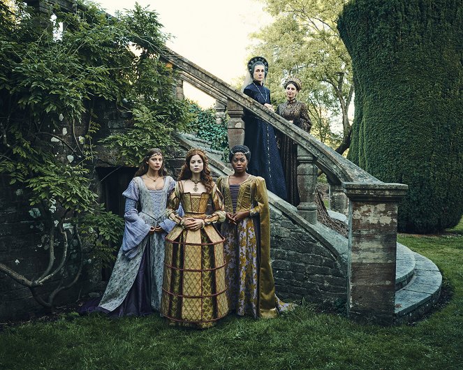 The Spanish Princess - Season 1 - Werbefoto - Nadia Parkes, Charlotte Hope, Stephanie Levi-John, Harriet Walter, Laura Carmichael