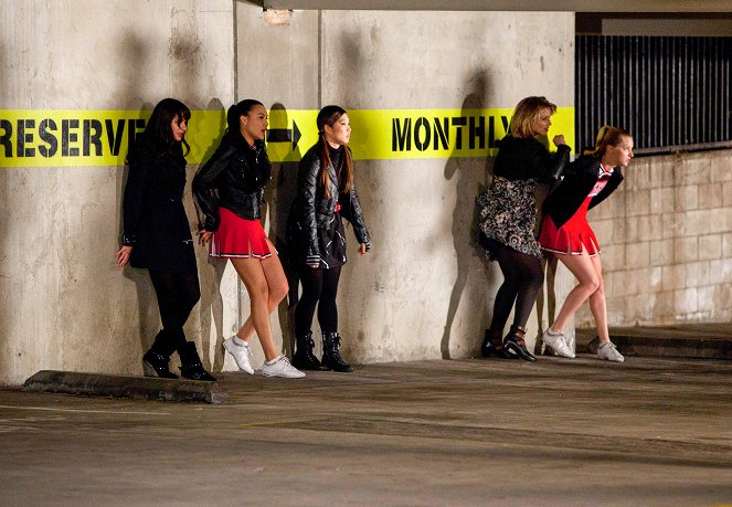 Glee - Sztárok leszünk! - Michael - Filmfotók - Lea Michele, Naya Rivera, Jenna Ushkowitz, Dianna Agron, Heather Morris