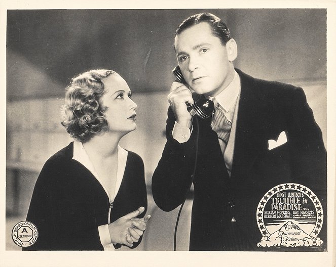 Ärger im Paradies - Lobbykarten - Miriam Hopkins, Herbert Marshall