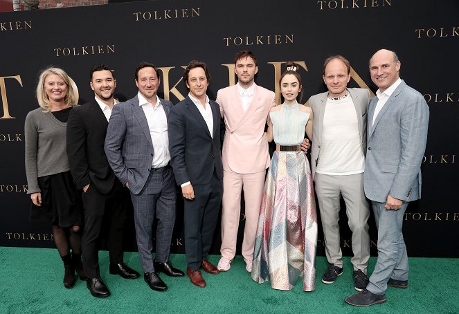 Tolkien - Z akcií - LA Special Screening - Jenno Topping, David Ready, Nicholas Hoult, Lily Collins, Dome Karukoski