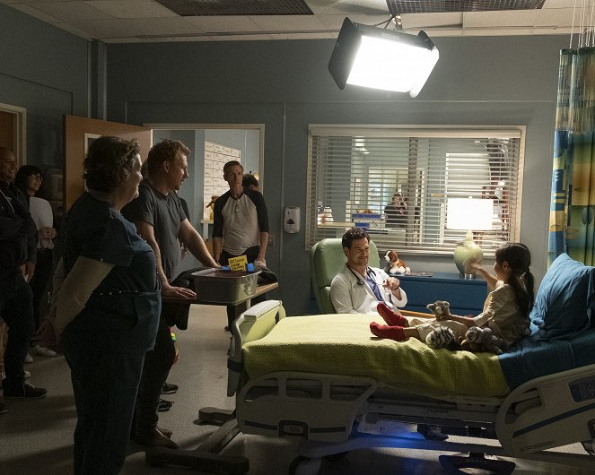 Grey's Anatomy - Drawn to the Blood - Tournage - Kevin McKidd, Giacomo Gianniotti