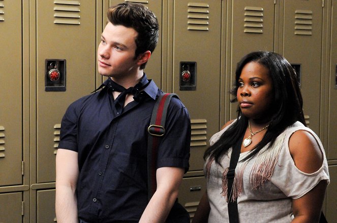 Glee - Saturday Night Glee-ver - Filmfotos - Chris Colfer, Amber Riley