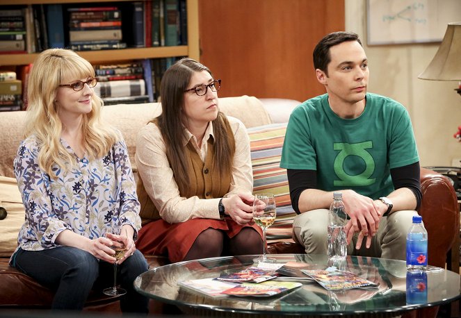 The Big Bang Theory - The Decision Reverberation - Photos - Melissa Rauch, Mayim Bialik, Jim Parsons