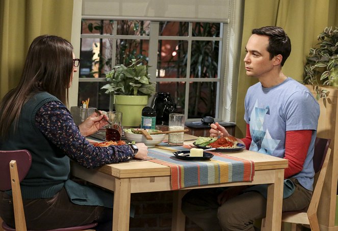 The Big Bang Theory - Season 12 - The Plagiarism Schism - Photos - Mayim Bialik, Jim Parsons