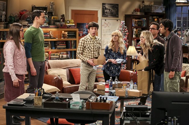 The Big Bang Theory - Das Plagiats-Problem - Filmfotos - Mayim Bialik, Jim Parsons, Simon Helberg, Melissa Rauch, Kaley Cuoco, Johnny Galecki