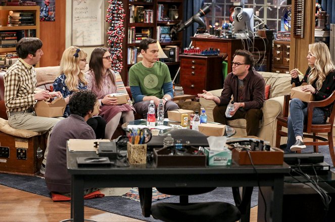 The Big Bang Theory - Das Plagiats-Problem - Filmfotos - Simon Helberg, Melissa Rauch, Mayim Bialik, Jim Parsons, Johnny Galecki, Kaley Cuoco