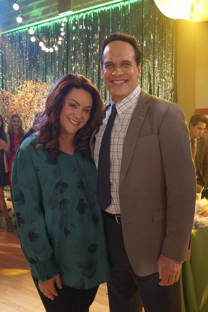 American Housewife - Le Bal - Tournage - Katy Mixon, Diedrich Bader
