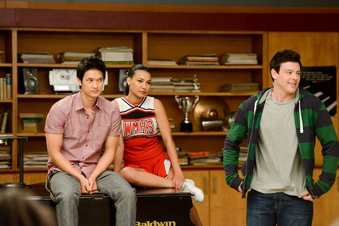 Glee - Zukunft voraus - Filmfotos - Harry Shum Jr., Naya Rivera, Cory Monteith