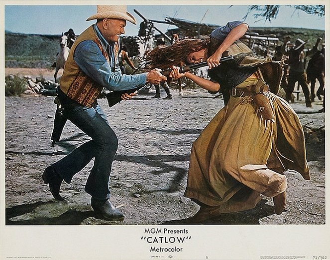 Catlow - Cartes de lobby - Yul Brynner, Daliah Lavi