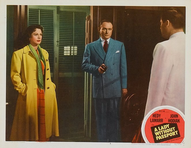 A Lady Without Passport - Lobby Cards