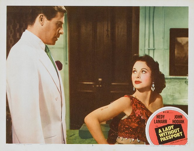 A Lady Without Passport - Lobby Cards