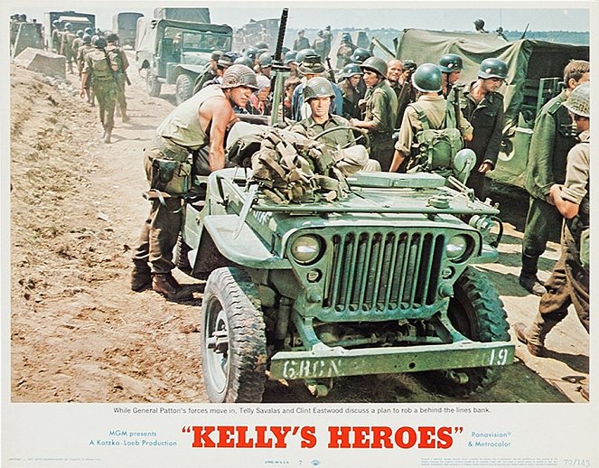 Kelly's Heroes - Lobbykaarten - Telly Savalas, Clint Eastwood