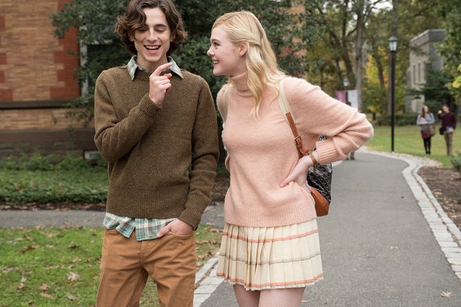 Día de lluvia en Nueva York - De la película - Timothée Chalamet, Elle Fanning