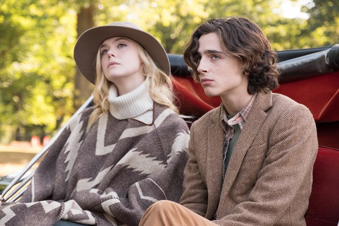 Día de lluvia en Nueva York - De la película - Elle Fanning, Timothée Chalamet