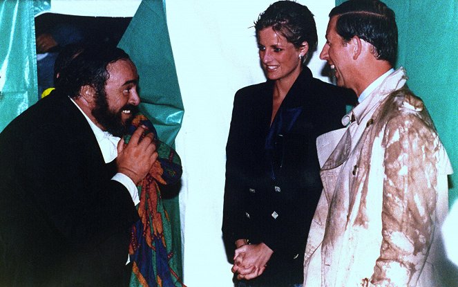 Pavarotti - Z filmu - Luciano Pavarotti, Diana, księżna Walii, król Karol III