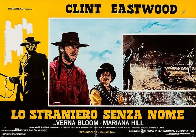 Ein Fremder ohne Namen - Lobbykarten - Clint Eastwood, Billy Curtis