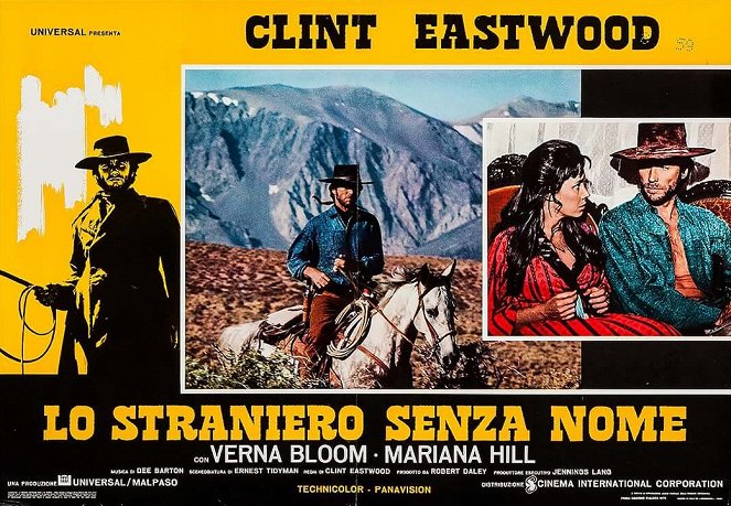 Ein Fremder ohne Namen - Lobbykarten - Clint Eastwood, Verna Bloom