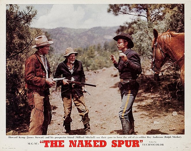 The Naked Spur - Lobby Cards - James Stewart, Millard Mitchell, Ralph Meeker