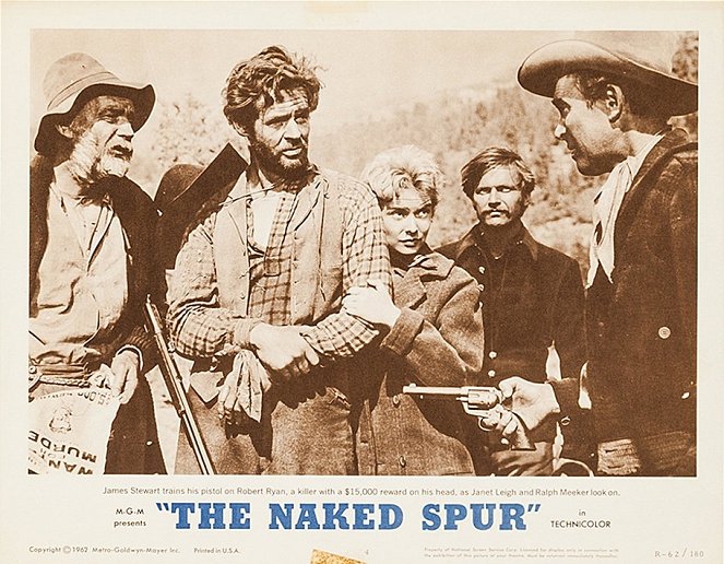 The Naked Spur - Lobby Cards - Millard Mitchell, Robert Ryan, Janet Leigh, Ralph Meeker, James Stewart