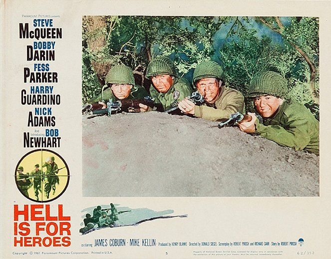 Hell Is for Heroes - Lobby Cards