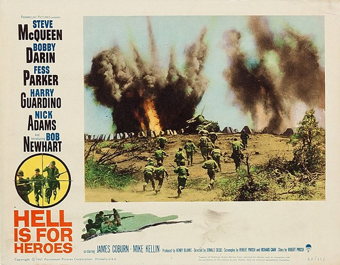 Hell Is for Heroes - Lobby Cards