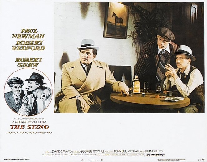 The Sting - Lobbykaarten - Robert Shaw, Robert Redford, Paul Newman