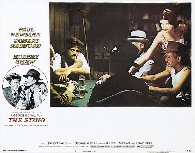The Sting - Lobbykaarten - Robert Redford, Eileen Brennan, Paul Newman