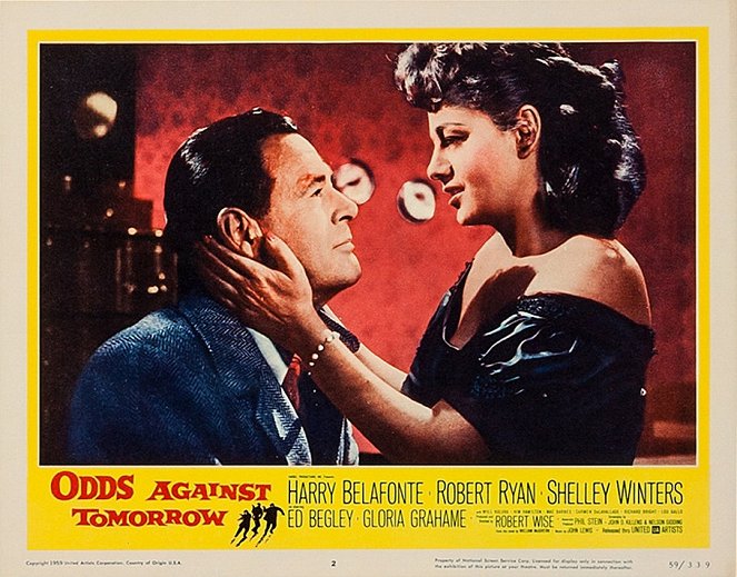 Odds Against Tomorrow - Lobbykaarten - Robert Ryan, Shelley Winters