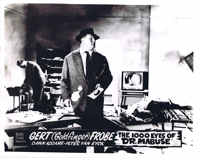The Thousand Eyes of Dr. Mabuse - Lobby Cards - Gert Fröbe