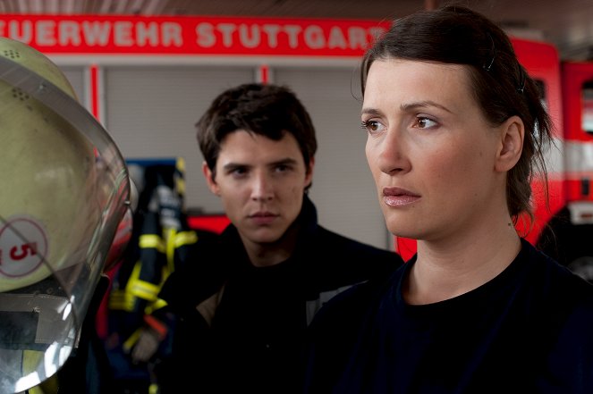 Kriminálka Stuttgart - Feuertaufe - Z filmu - Benjamin Strecker, Claudia Mehnert