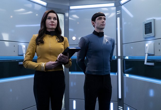 Star Trek: Short Treks - Q&A - Photos - Rebecca Romijn, Ethan Peck