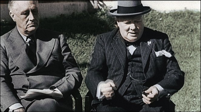 Apokalypsa - Druhá svetová vojna - Z filmu - Franklin D. Roosevelt, Winston Churchill