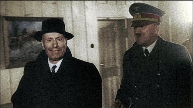 Der Krieg – Menschen im Zweiten Weltkrieg - Filmfotos - Benito Mussolini, Adolf Hitler