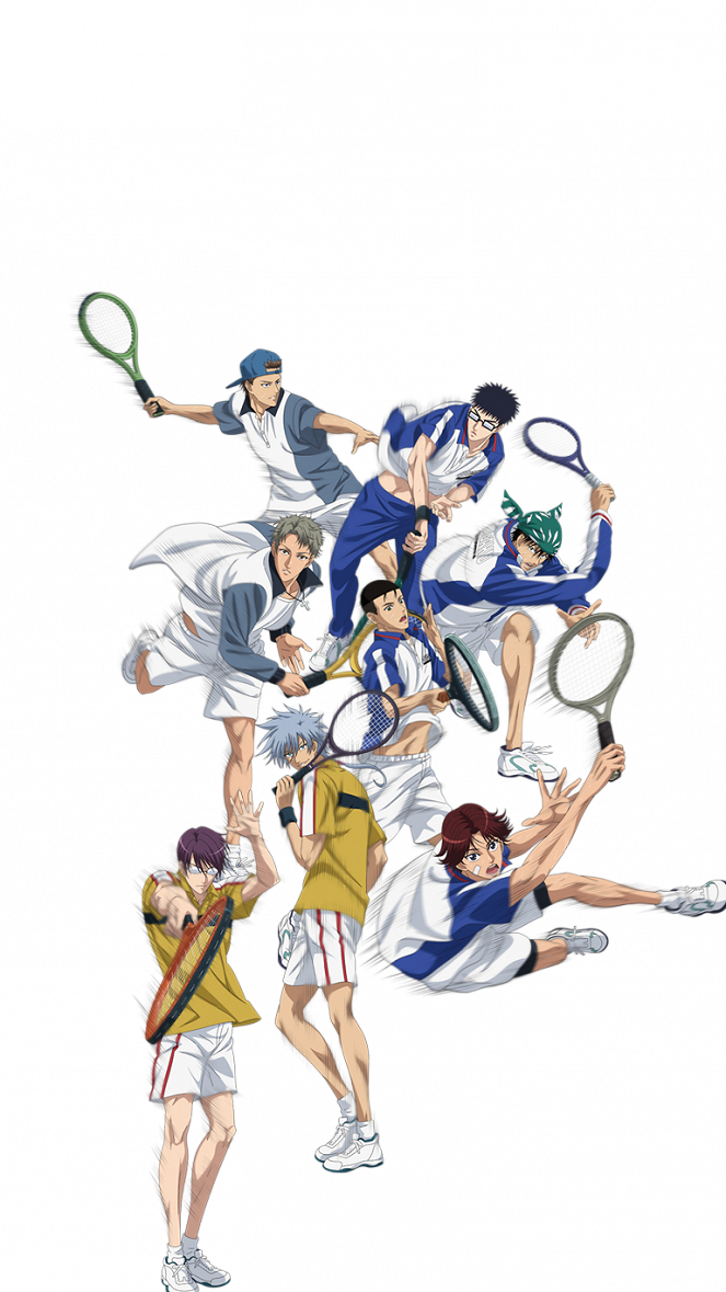 Tennis no ódži-sama: Best games!! Inui Kaidó vs Šišido Ótori/Óiši Kikumaru vs Nió Jagjú - Werbefoto