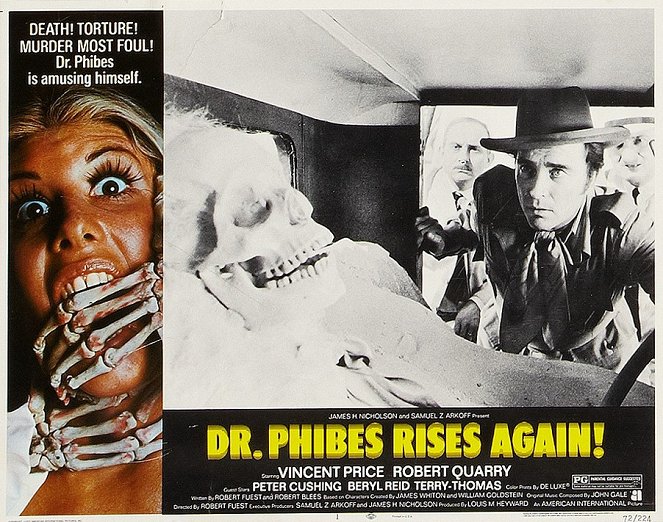 Dr. Phibes Rises Again - Cartões lobby - John Cater, Robert Quarry, Peter Jeffrey