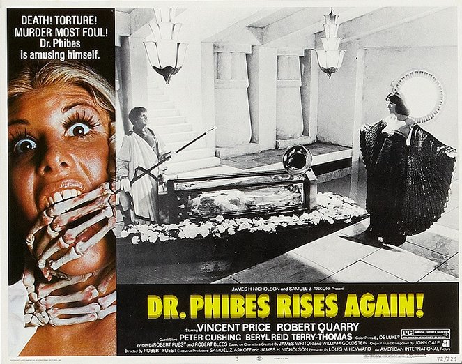 Dr. Phibes Rises Again - Cartões lobby - Vincent Price, Valli Kemp