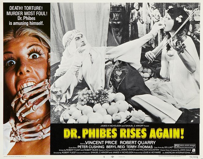 Dr. Phibes Rises Again - Cartões lobby - Vincent Price, Valli Kemp