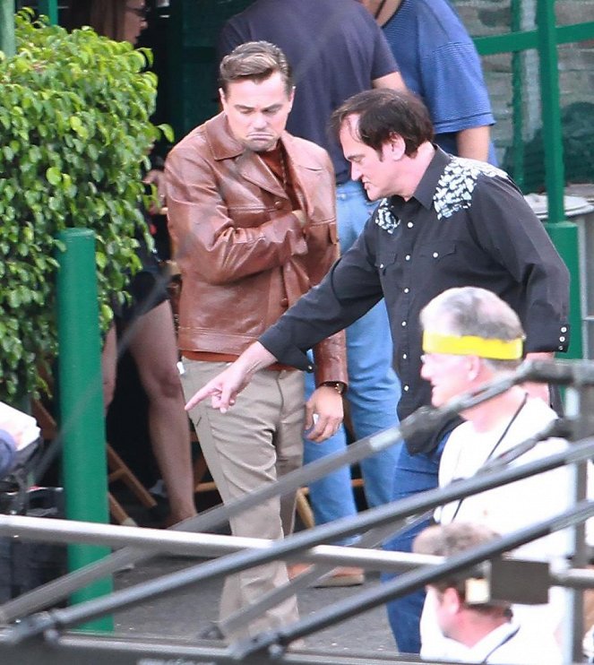 Once Upon a Time in Hollywood - Van de set - Leonardo DiCaprio, Quentin Tarantino