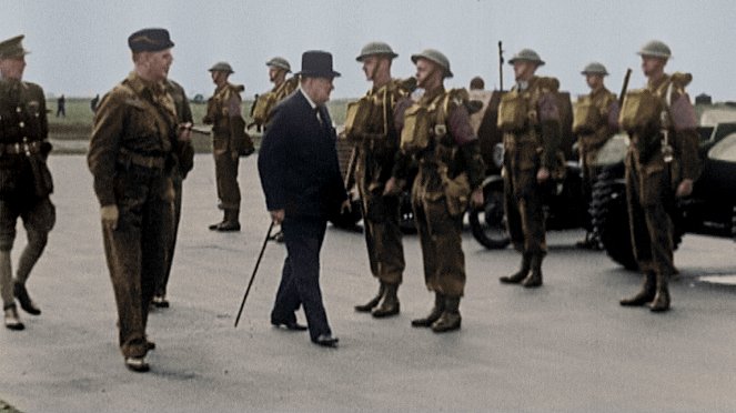 Najważniejsze wydarzenia II wojny światowej w kolorze - Bitwa o Anglię - Z filmu - Winston Churchill
