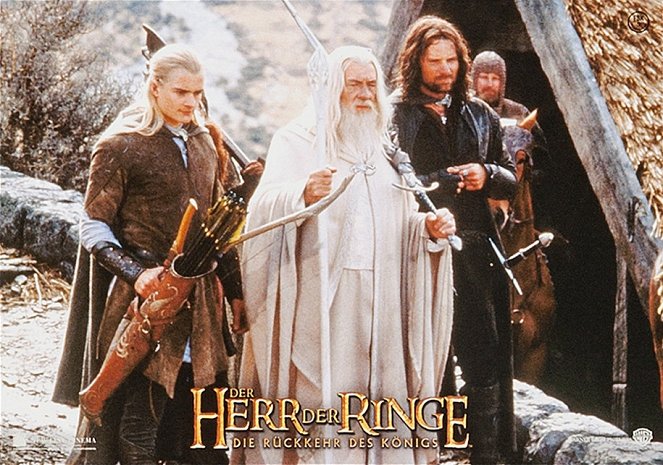 The Lord of the Rings: The Return of the King - Lobbykaarten - Orlando Bloom, Ian McKellen, Viggo Mortensen