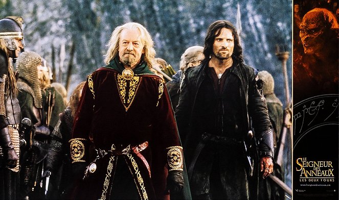 The Lord of the Rings: The Two Towers - Lobbykaarten - Bernard Hill, Viggo Mortensen
